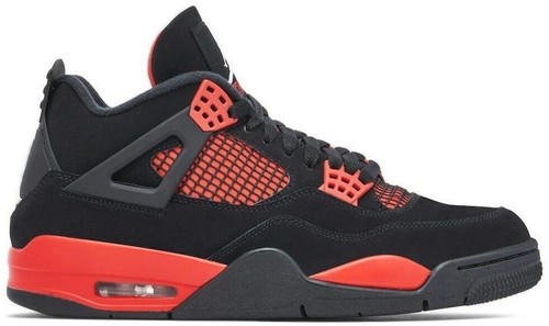 Grade School Youth Size Nike Air Jordan Retro 4 'Red Thunder