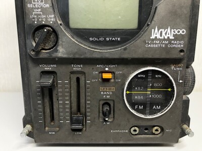 SONY JACKAL 300 FX-300 TV-FM/AM Radio Cassette Recorder *For Parts