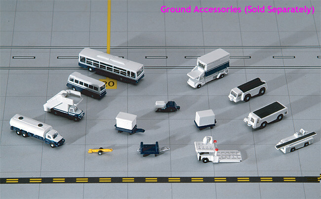 Gemini Jets 14 Piece Ground Accessories Set Airport GSE Scale 1