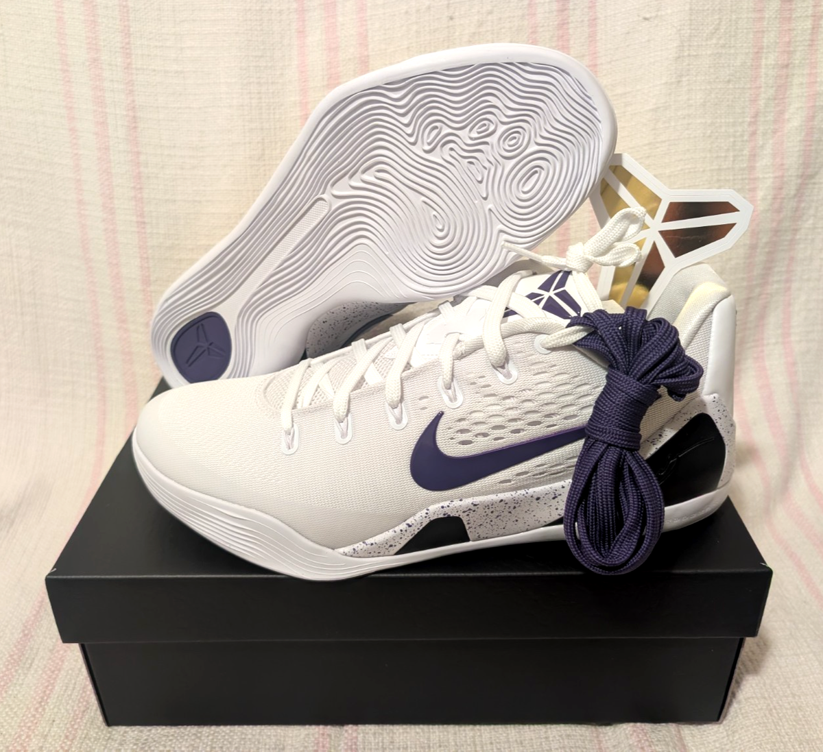 Nike Kobe 9 IX Protro Court Purple White Lakers Home IH1401 100