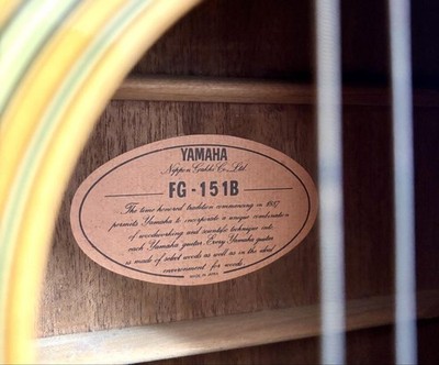 Yamaha FG-151B Acoustic Guitar Vintage 1970s Nippon Gakki Made in