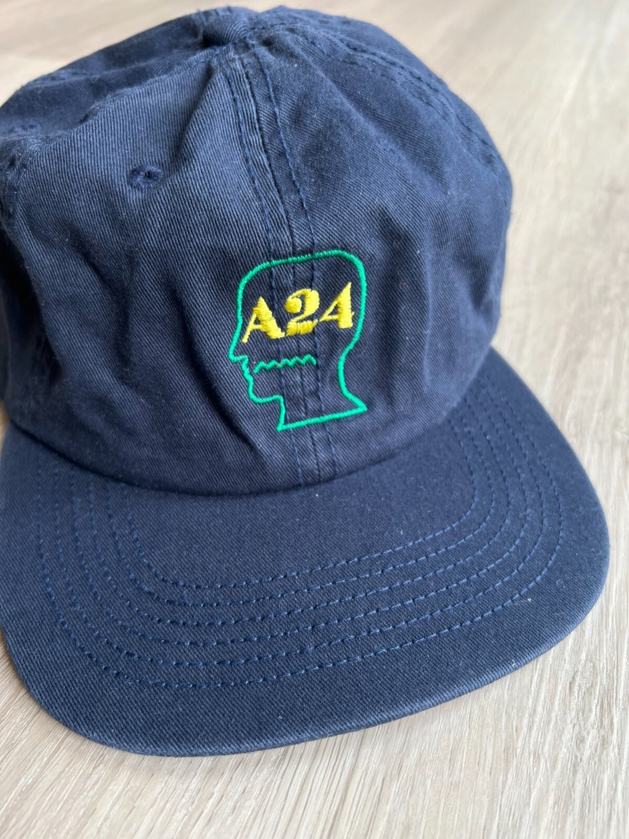 A24 x Brain Dead Embroidered 6-Panel Promo Hat / Navy limited