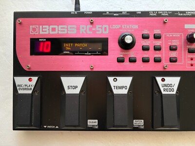 Boss RC-50 Loop Station Pedal Multi Looper with Adapter Used from