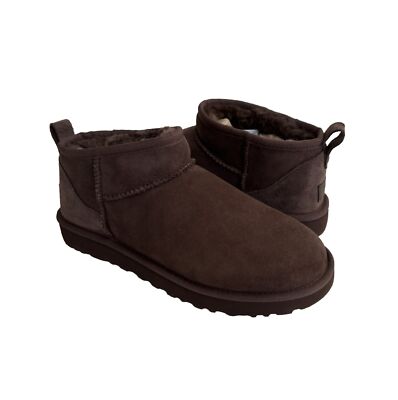 UGG CLASSIC ULTRA MINI BURNT CEDAR SHEARLING LINED BOOT US 10 / EU