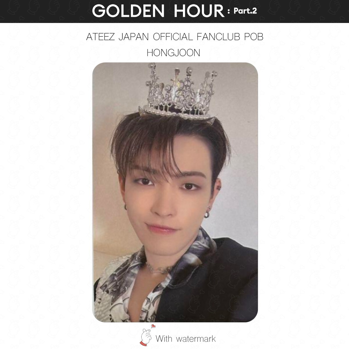 ATEEZ GOLDEN HOUR Part.2 JAPAN STORE BENEFIT POB PHOTOCARD JPFC