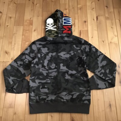 BAPE vs mastermind shark full zip hoodie a bathing ape MMJ Size M