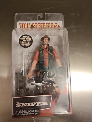 NECA Team Fortress 2 TF2 Red SNIPER Action Figure Valve UNOPENED