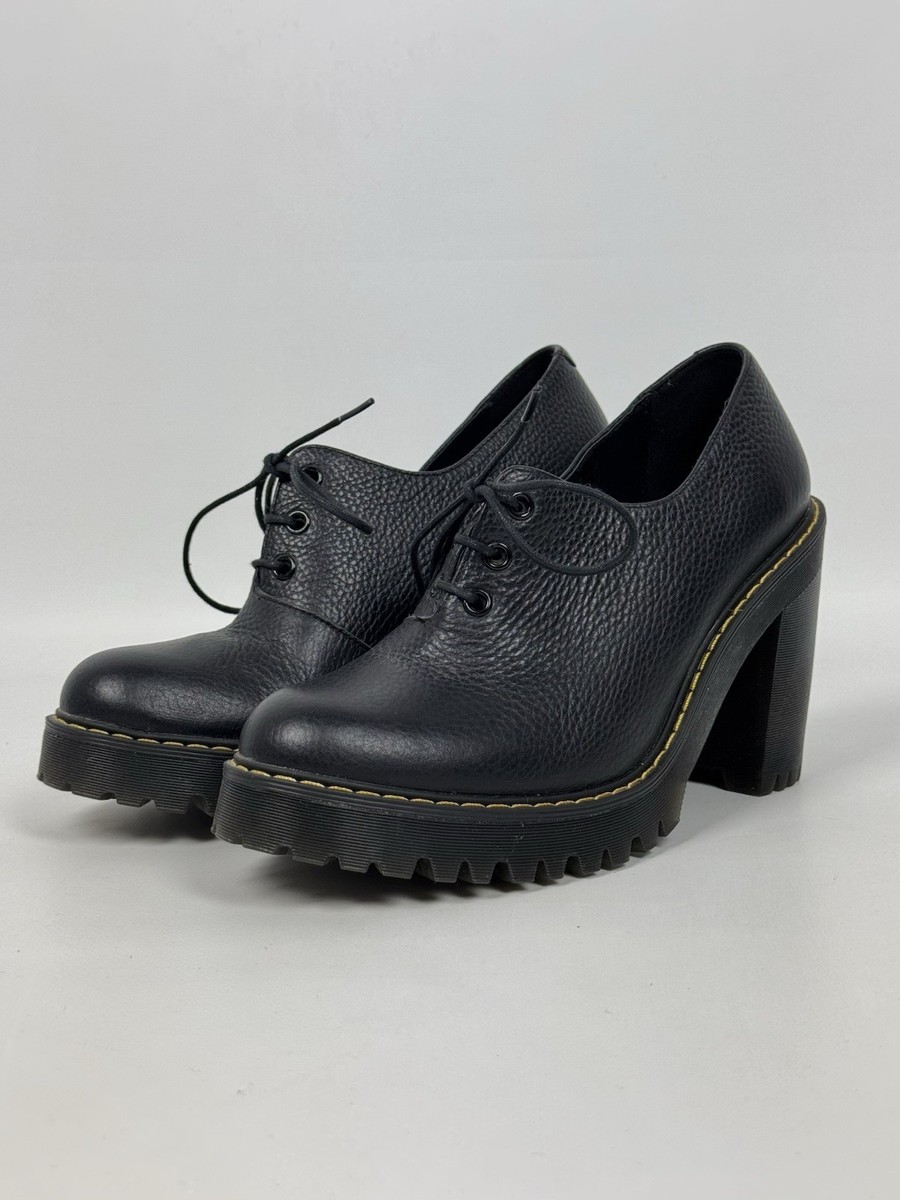 Dr. Martens Salome II Leather Platforms Heels Shoes | eBay