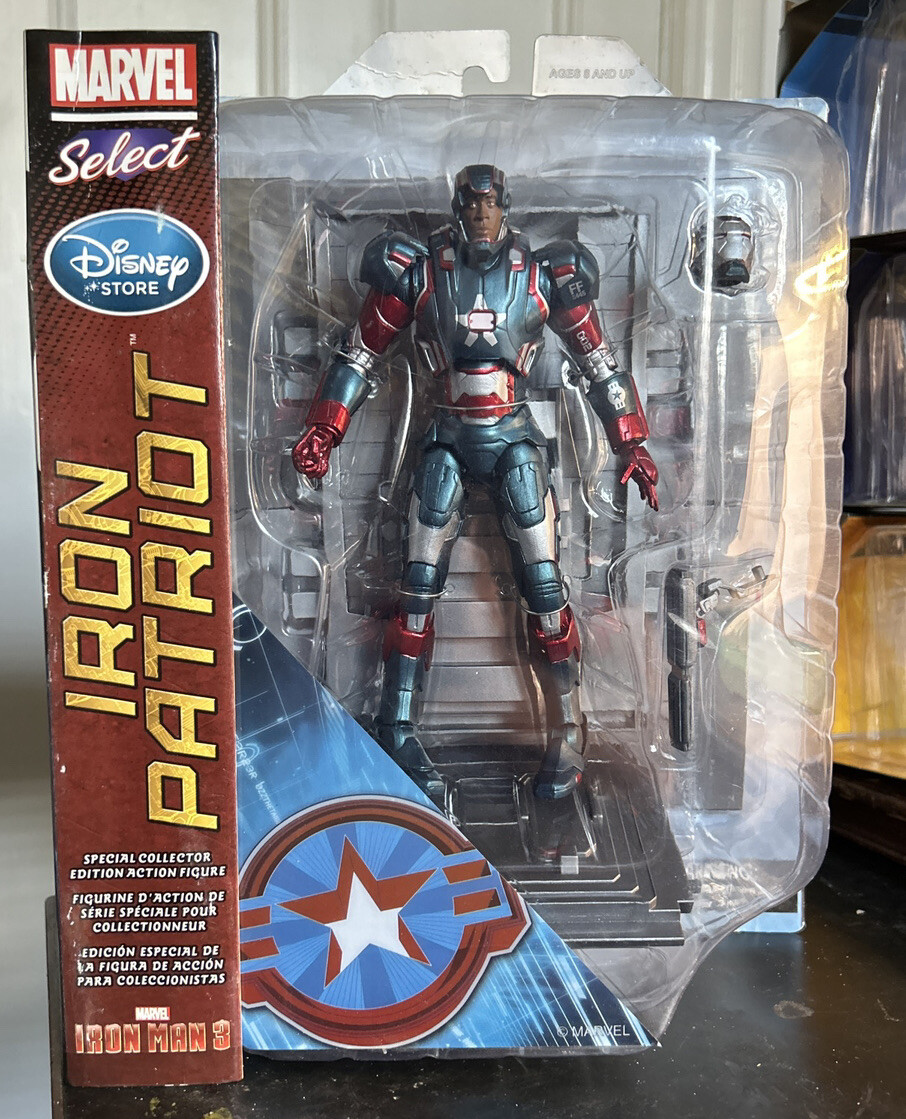 🔥Marvel Select🔥Iron Patriot🔥Iron Man 3 Disney Store Exclusive