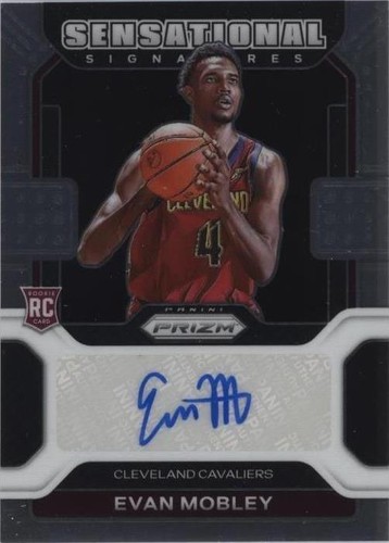 2024-25 Optic Evan Mobley Signature Series Auto #SS-MOB Green Holo