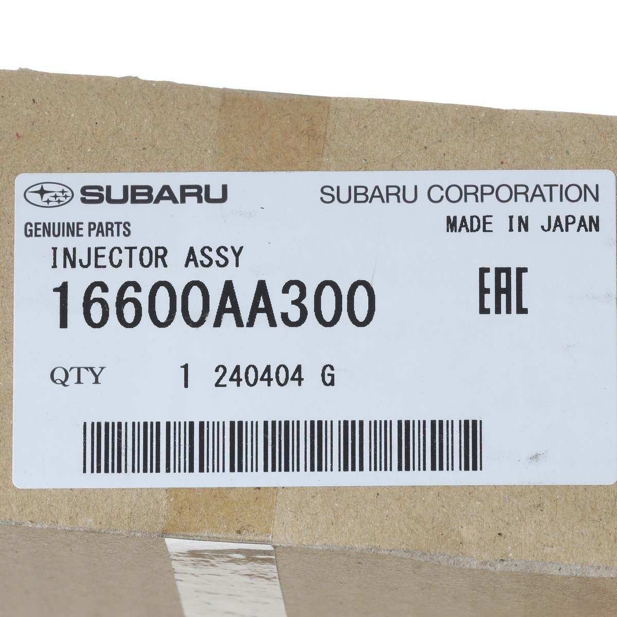 16600AA300 Injector Assembly Subaru Genuine OEM Part for sale