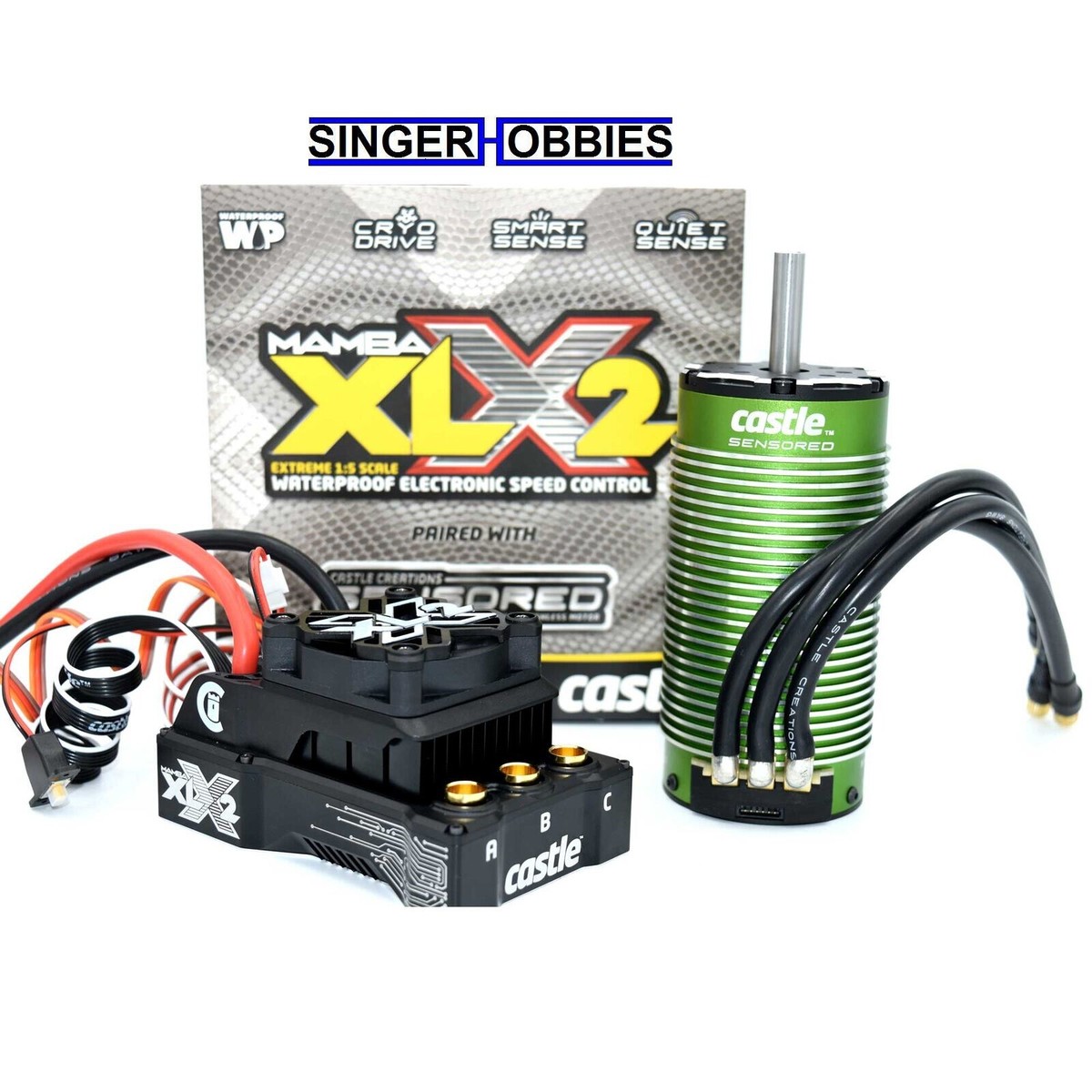 Castle Creations CSE010016702 1/5 Mamba XLX2 ESC/ 1100Kv Sensored