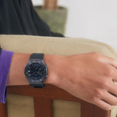 Casio G-Shock GM-2100 Metal Clad Watch Blue Navy CasiOak GShock GM