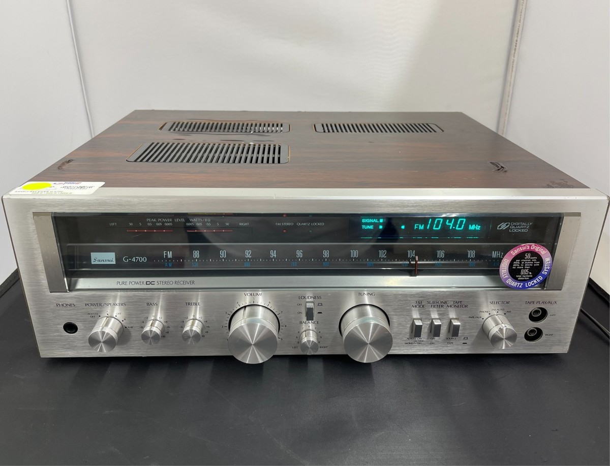 Vintage Sansui G-4700 Am FM MW 50w Channel 10hz to 70khz Stereo