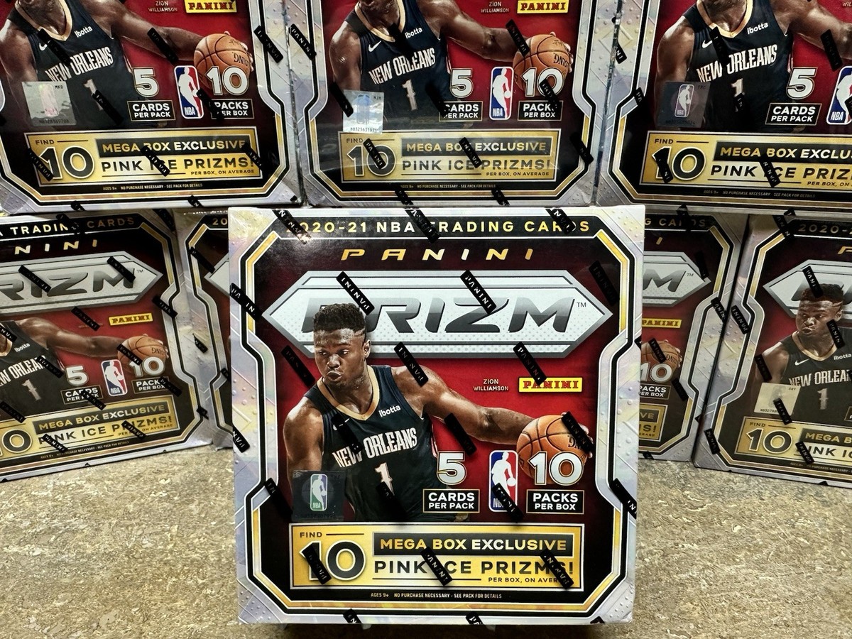 2020-2021 Panini Prizm NBA Basketball Mega Box Factory Sealed PINK
