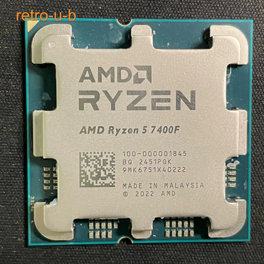 AMD Ryzen 5 7400F 6-core 12-thread socket AM5 32 MB 65W CPU