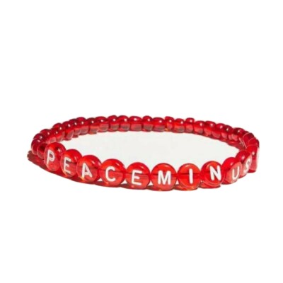 Limited BIGBANG G-DRAGON style Peaceminusone PMO Alphabet bracelet