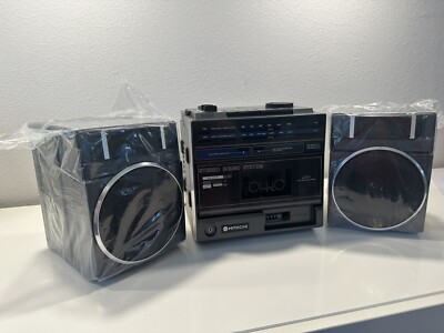 VINTAGE *NEW* 80's Hitachi TRK-930H Speakers Cassette AM/FM Stereo