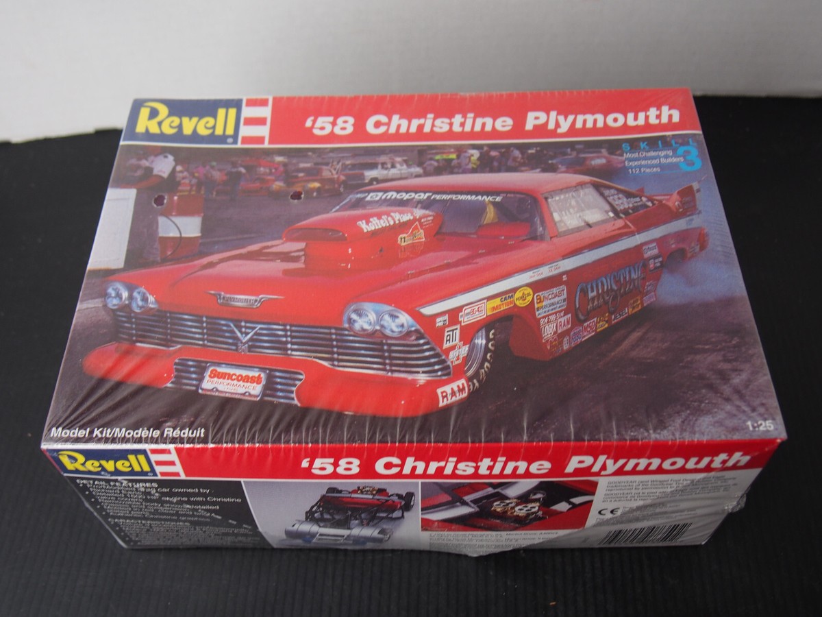Revell '58 Christine Plymouth Pro Model 1:25#7350 Model Kit Sealed