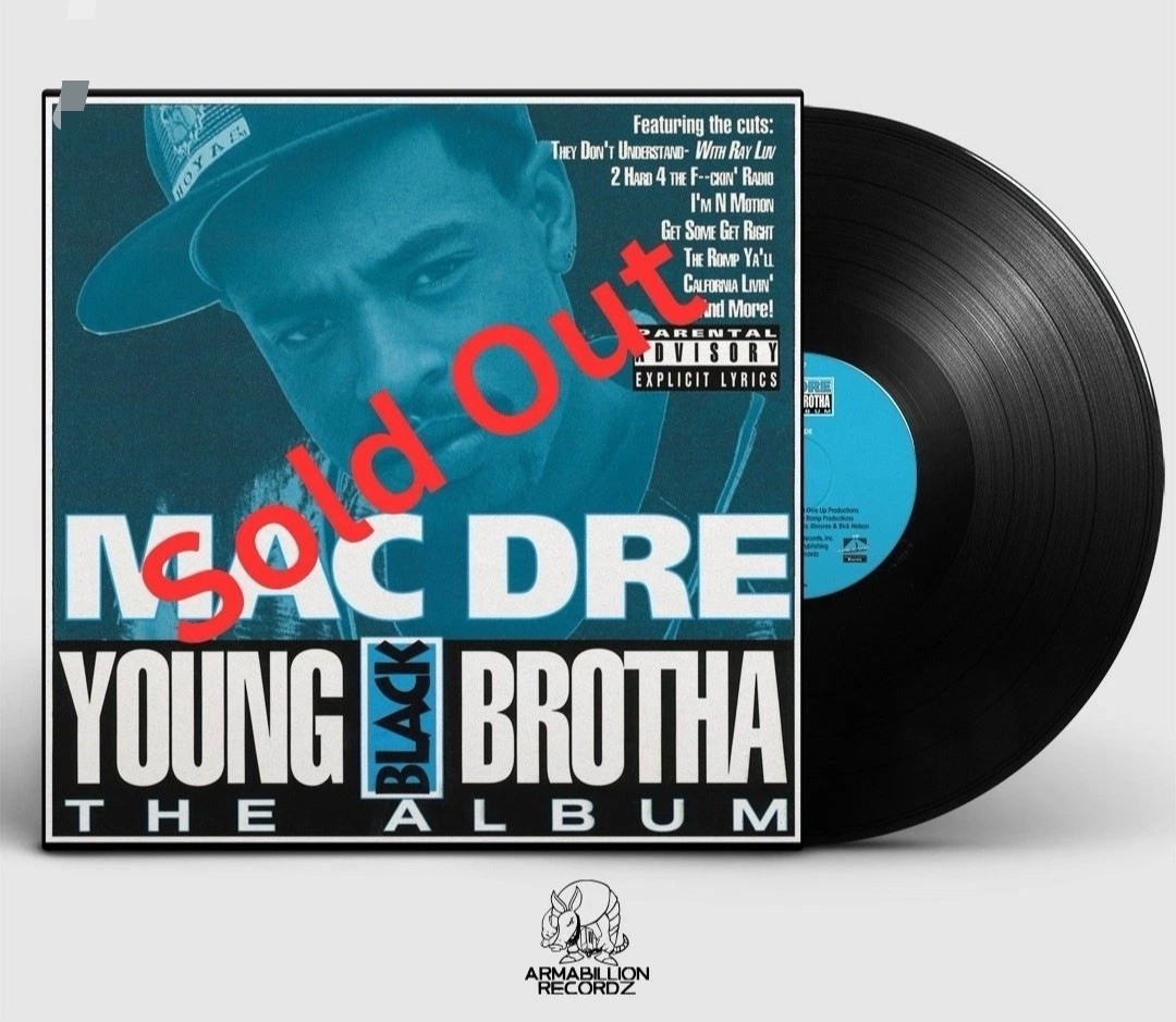 MAC DRE 'YOUNG BLACK BROTHA' 2xLP, FIRST TIME ON VINYL NUMBERED