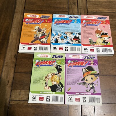 Katekyo Hitman Reborn English Manga Volumes 1 2 3 4 5 Rare OOP HTF