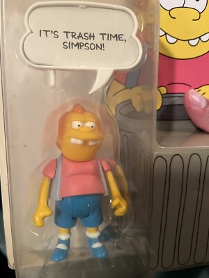 1990 New Mattel The Simpsons Nelson Action Figure Yellow Bubble