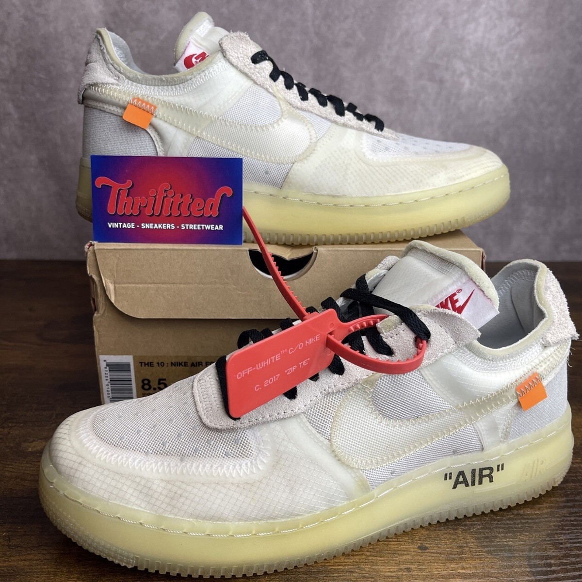 Off THE TEN ナイキ エアフォース 1 LOW offwhite White X Air Force 1