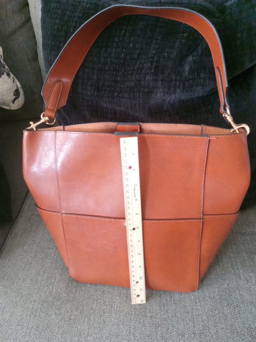 Handbag Leather Brown OKPTA1519426 OK. 8833369 Pockets On Front
