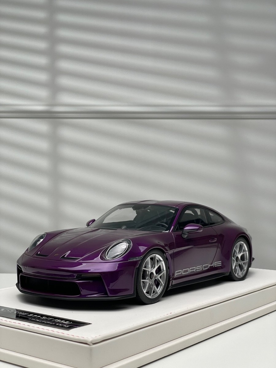 Porsche 911 S/T (Purple/ Silver Rims) [Ivy Merit Model] 1/18 scale