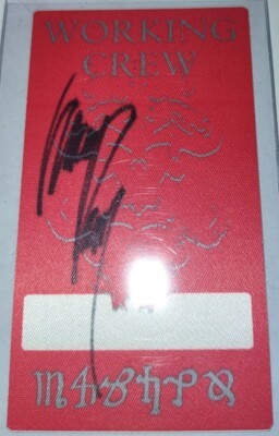 GLENN DANZIG SIGNED AUTOGRAPH VINTAGE ORIGINAL OTTO TOUR PASS