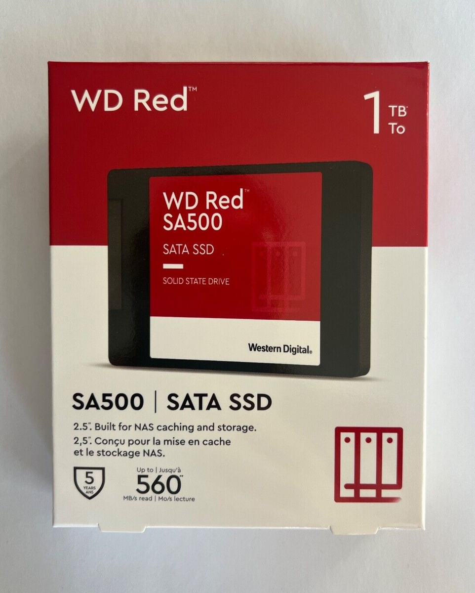 NEW! WESTERN DIGITAL RED WDS100T1R0A 1TB 2TB SOLID STATE DRIVE 2.5