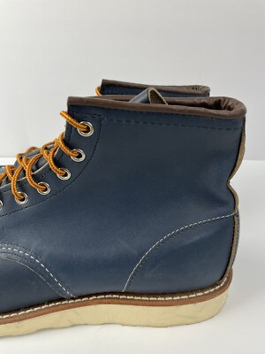 RED WING 8882 CLASSIC MOC 6-INCH BOOT IN INDIGO LEATHER MENS 12 D