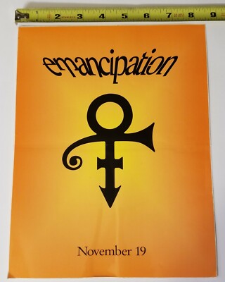 PRINCE 8 X 10 PROMO STICKER EMANCIPATION SYMBOL R&B FUNK POP SOUL