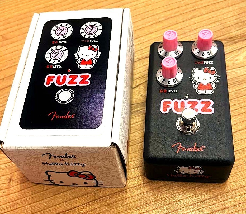 Fender Hello Kitty Black Fuzz Pedal Fuzz Distortion Effects Pedal
