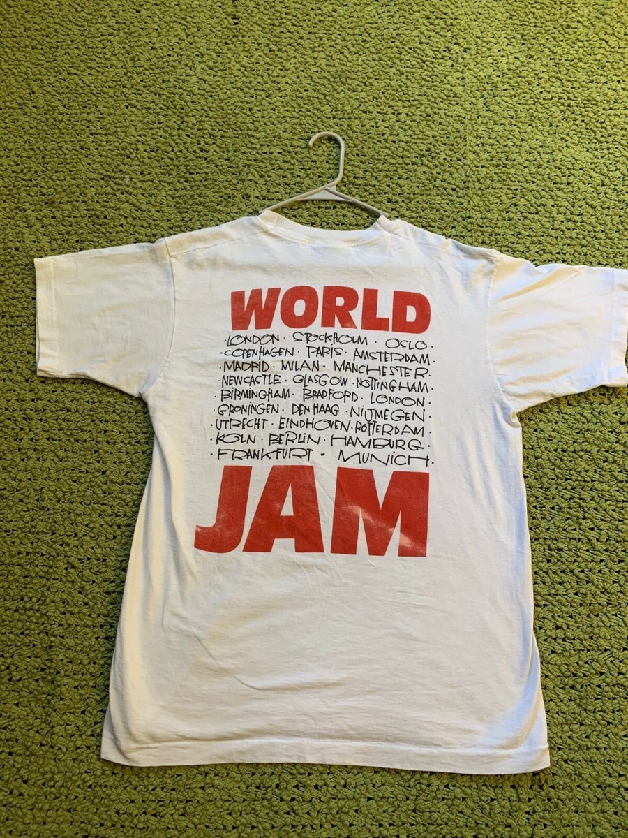 RARE Original Vintage Pearl Jam World Jam 1991 1992 Ten Tour T