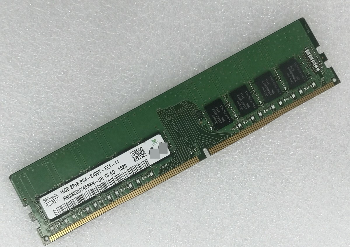 SK Hynix 16GB DDR4 2400 ECC UDIMM RAM 2Rx8 PC4-19200 for DELL HP