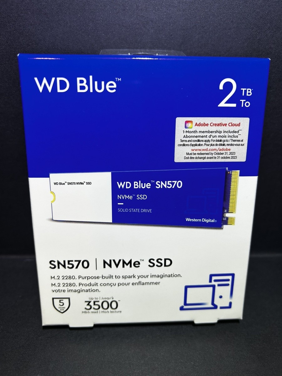 WD Blue SN570 2TB NVMe M.2 2280 Internal Solid State Drive