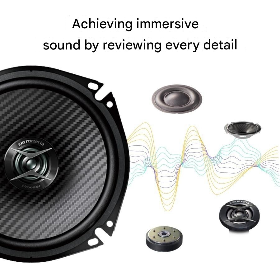 PIONEER Carrozzeria TS-F1040-2 10cm Custom Fit Speaker Coaxial 2