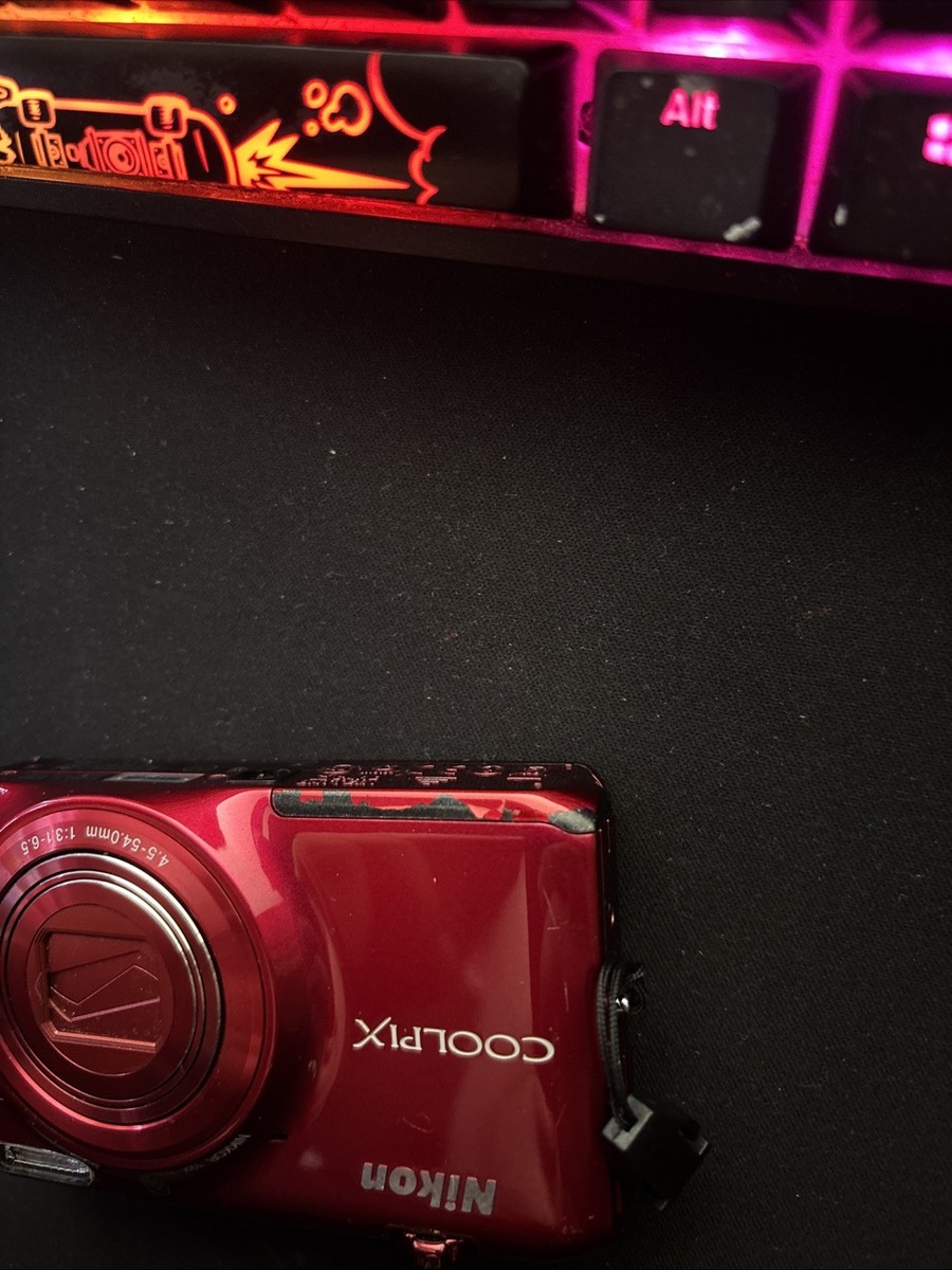 Nikon COOLPIX S6500 16.0MP Digital Camera - Red *Read Description
