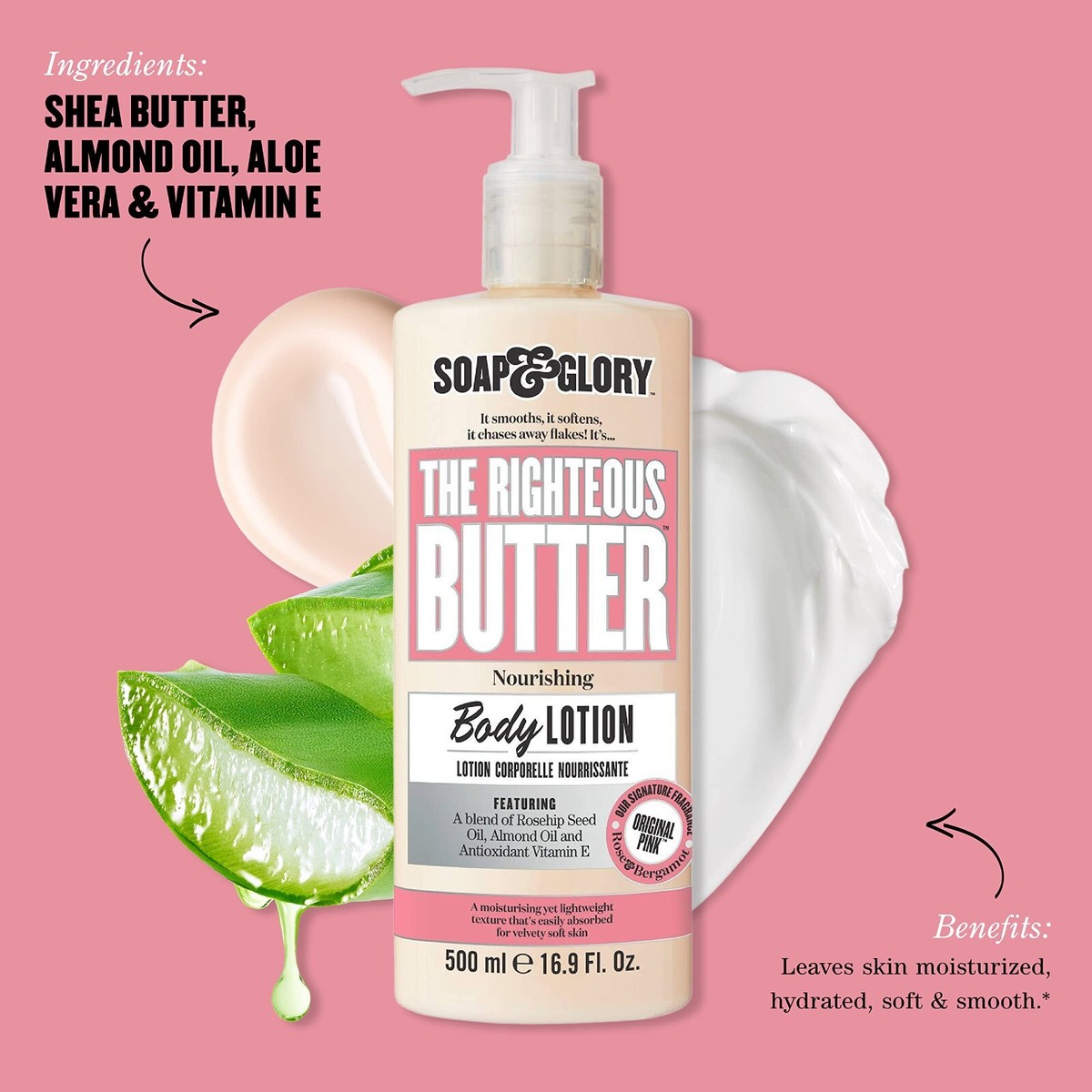 2x Soap & Glory The Righteous Butter Nourishing Body Lotion skin