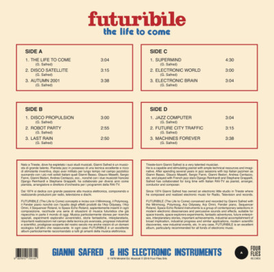 Gianni Safred ‎– Futuribile: The Life to Come 2019 Four Flies