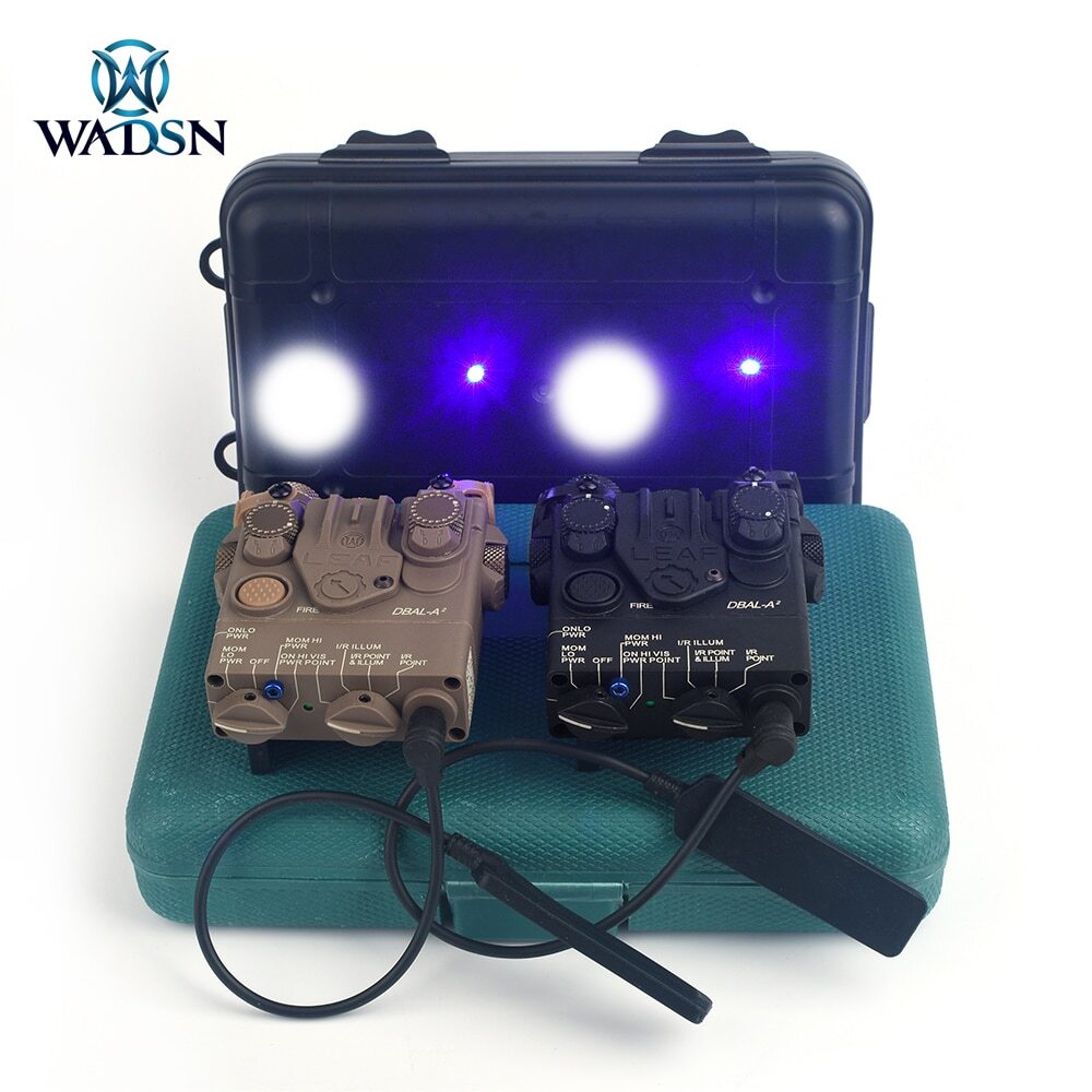 WADSN Airsoft PEQ DBAL-A2 Blue IR Aiming Laser Point Hunting