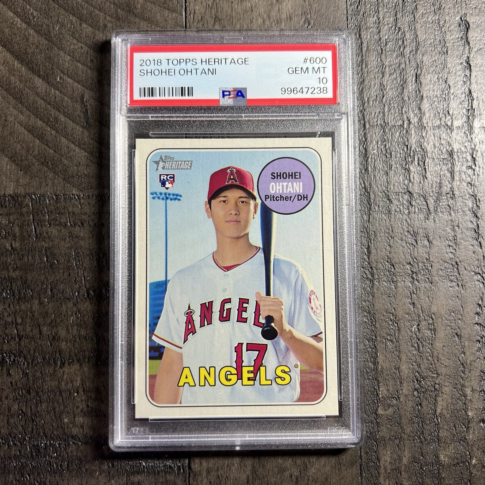 大谷翔平 2018 TOPPS HERITAGE MINI DECAL RC