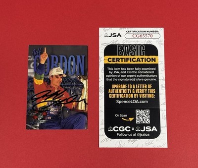 Jeff Gordon Signed 1995 Press Pass 94 Coca-Cola 600 1st Winston