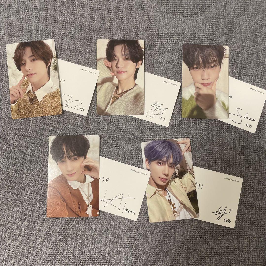 TXT SWEET Standard ver. Limited Official Photo card & Message Card