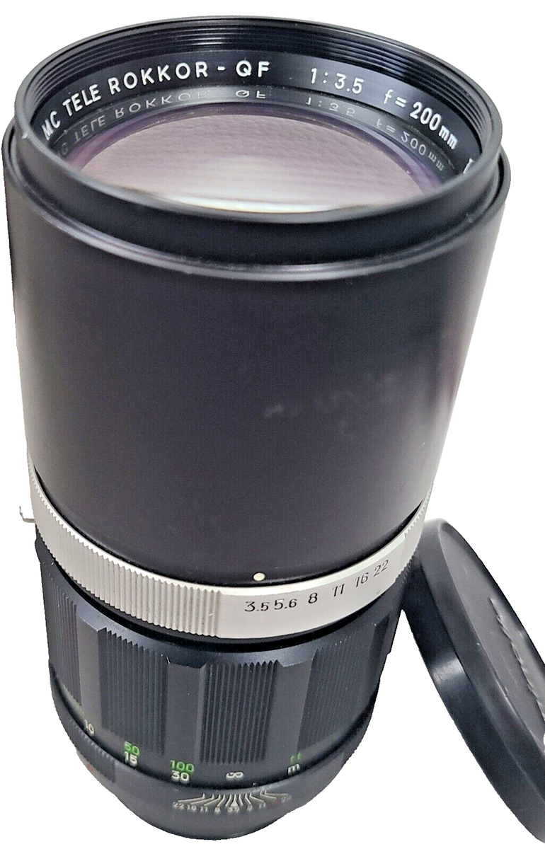 MINOLTA MC Tele Rokkor-QF 200mm F/3.5 Lens No. 1441985 | eBay