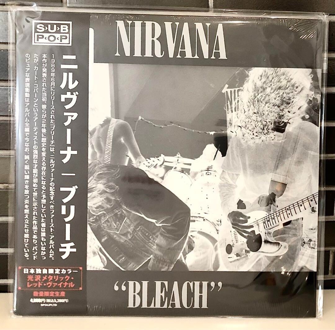 Nirvana / Bleach RED Vinyl 2023 RSD Limited Edition LP OBI Sub Pop