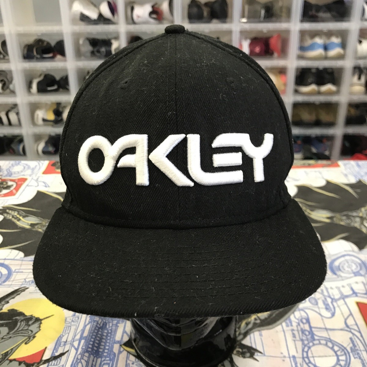Oakley New Era 9Fifty Triple Black Hat Snapback Cap | eBay