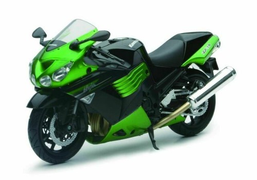 KAWASAKI ZX-10R NINJA GREEN 1/12 DIECAST MOTORCYCLE MODEL BY NEW