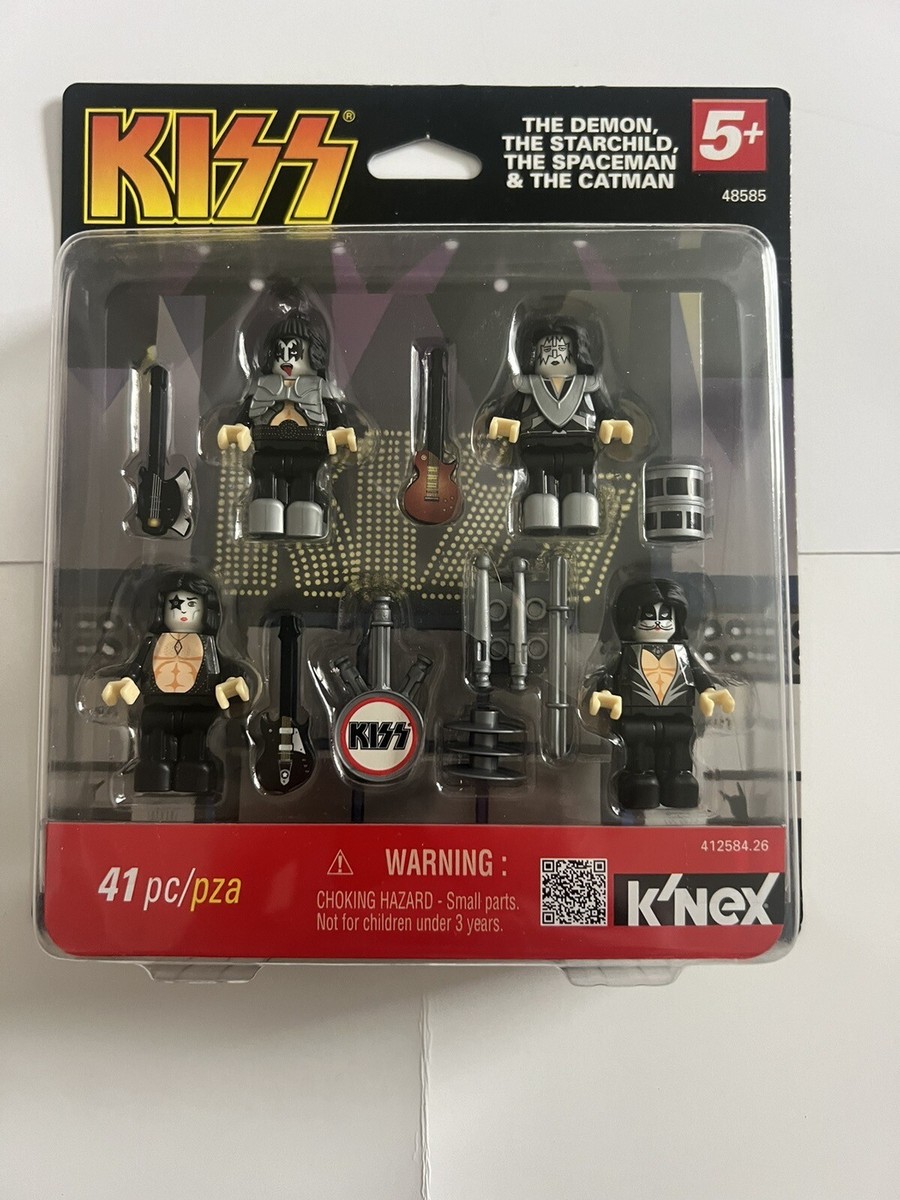 KISS K'Nex 48585 Figures Demon Starchild Spaceman Catman New in